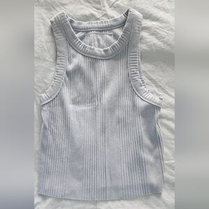 Aerie Women's Ribbed Knit Tank Top - White